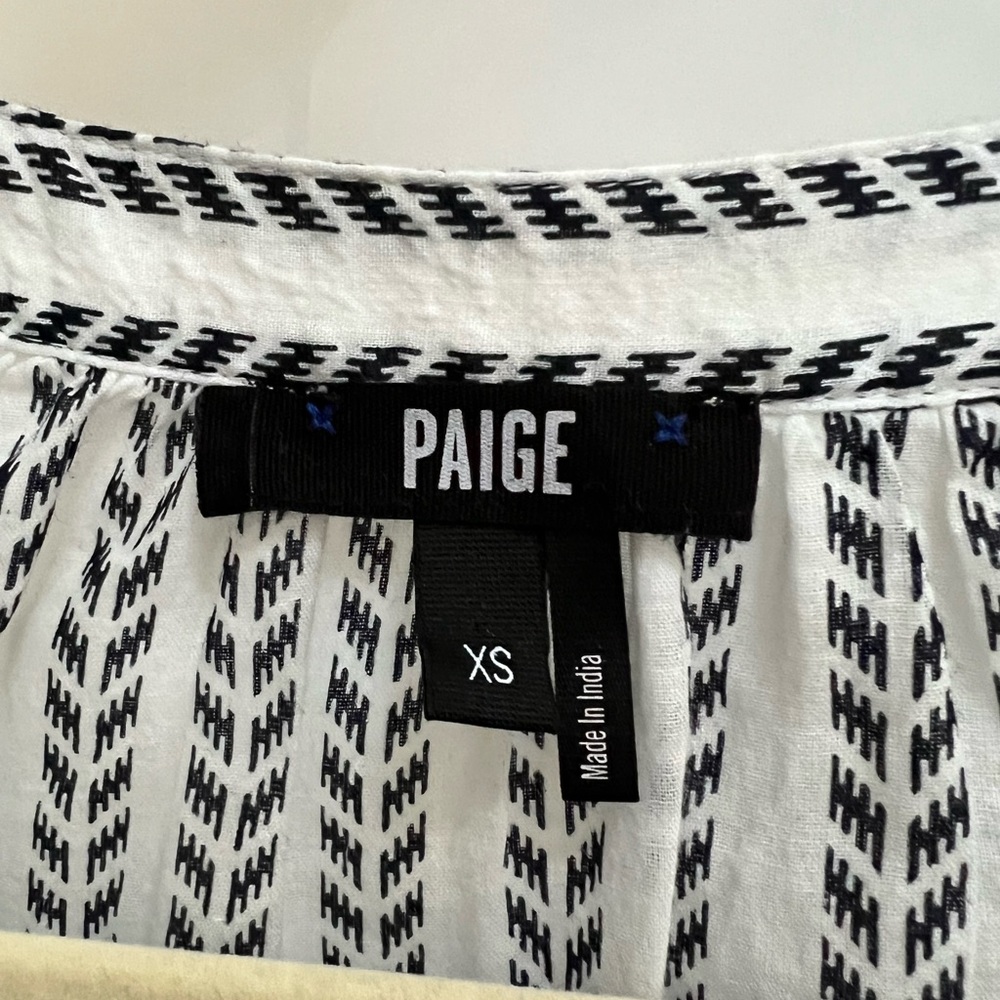 Paige Braylee Long Sleeve 100% Cotton Top Size XS - Picture 4 of 6